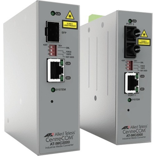 AT-IMC2000T/SC-980 TAA- 10/100/1000T to 1000SX/SC Industrial Temp Gigabit Media Converter Allied Telesis — view 2
