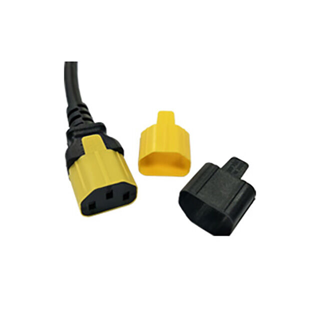 IEX C13/C17 Socket Plug Locking Sleeve (Yellow) Globtek Inc — view 2