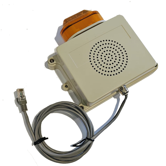 SIP IP66 Loud Ringer with Amber LED Beacon JR Tech — view 2