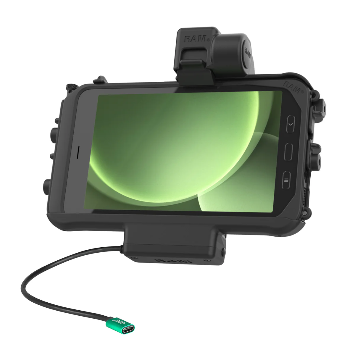 RAM Thin-Dock Powered Dock for Samsung Tab Active5 & 3 (Non-Locking) RAM Mounts — view 2