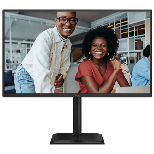 AOC 27E4UJ 27" IPS 1920x1080 VGA HDMI DP Spkrs Height Adjust 5yr wty AOC — view 2