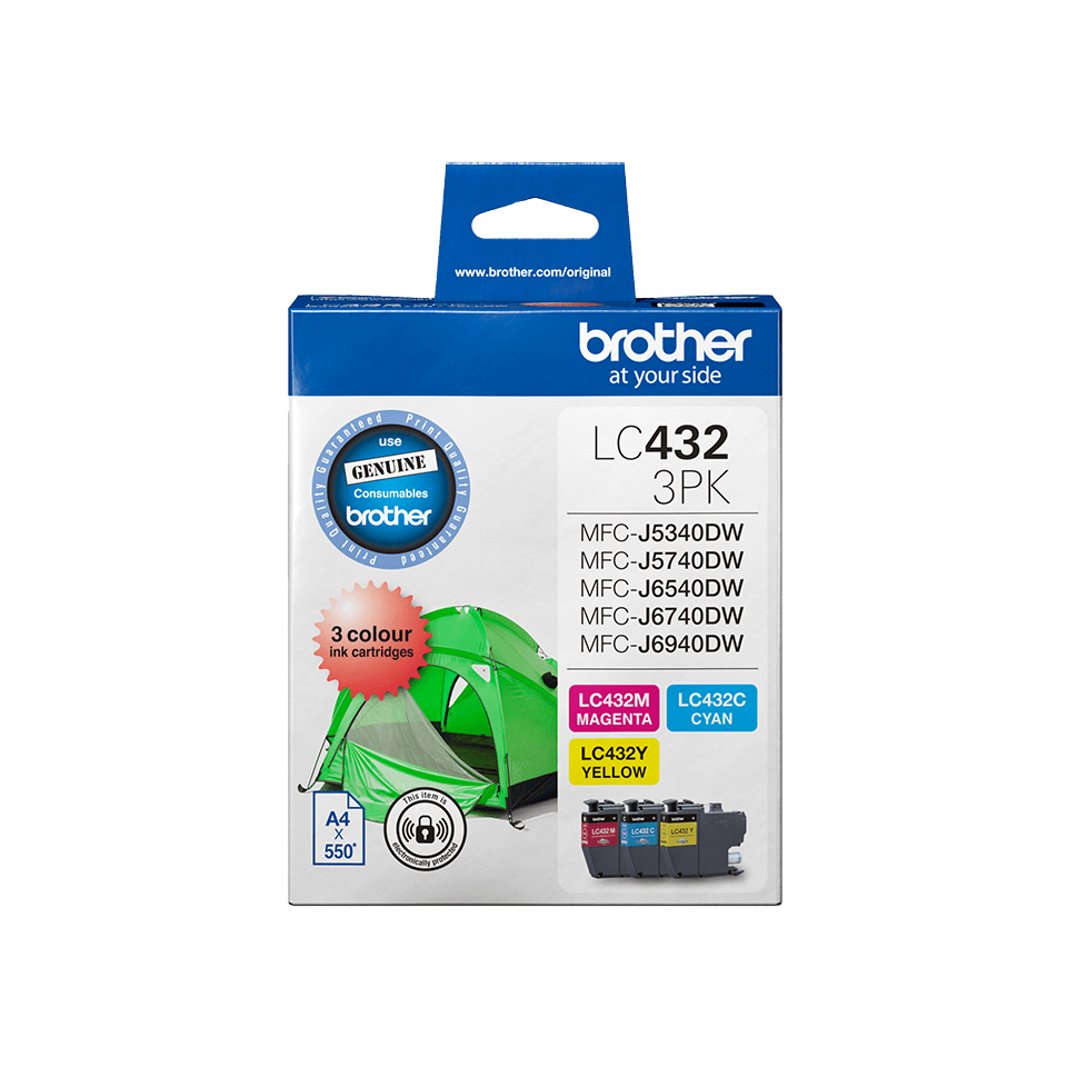 Brother LC4323PKS 3-Pack Ink Cartridge (C/M/Y) Brother — view 2