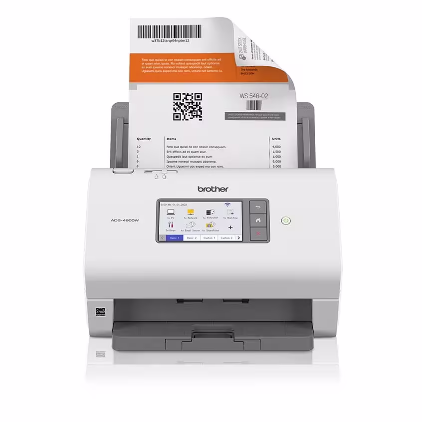 Brother ADS4900W High Speed Desktop Scanner Professional Brother — view 2
