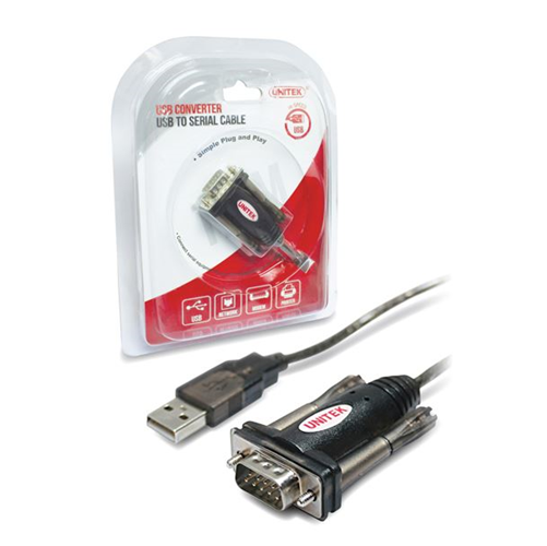 Unitek USB 2.0 Type A (M) to Serial RS232 (M) Mini Adapter 1.5m Unspecified — view 2