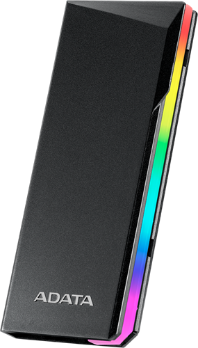 ADATA EC700G M.2 USB3.2 Type-C External SSD Enclosure - RGB Adata — view 2