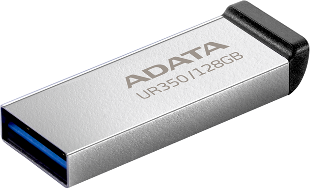 ADATA UR350 USB3.2 128GB Flash Drive Nickel/Black Adata — view 2