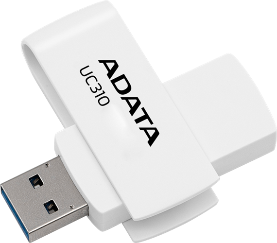 ADATA UC310 Swivel USB3.2 128GB White Flash Drive Adata — view 2