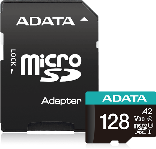 ADATA Premier Pro microSDXC UHS-I U3 A2 V30 Card with Adapter128GB Adata — view 2