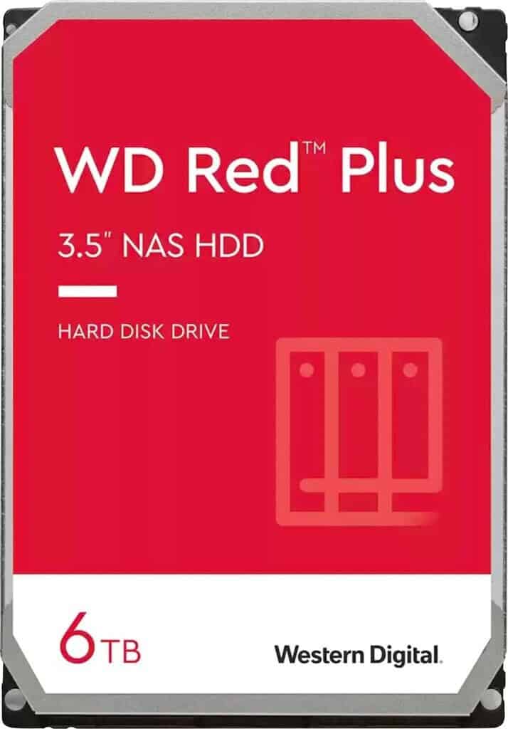 WD Red Plus 6TB SATA 3.5" Intellipower 256MB NAS HDD 3Yr Wty Western Digital — view 2
