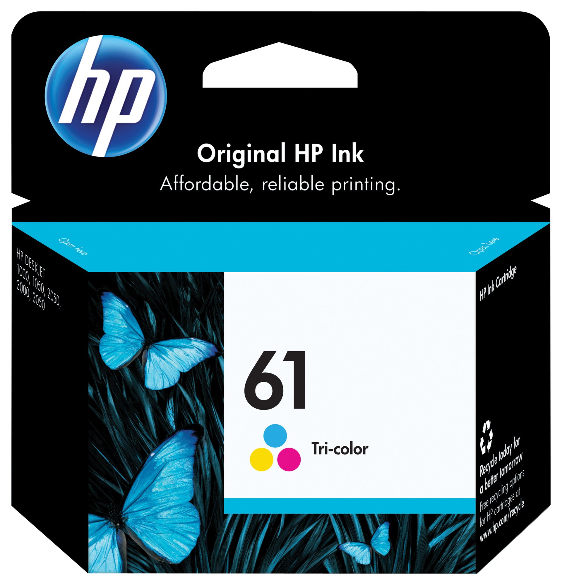 HP 61 Tri-color Original Ink Cartridge HP — view 1