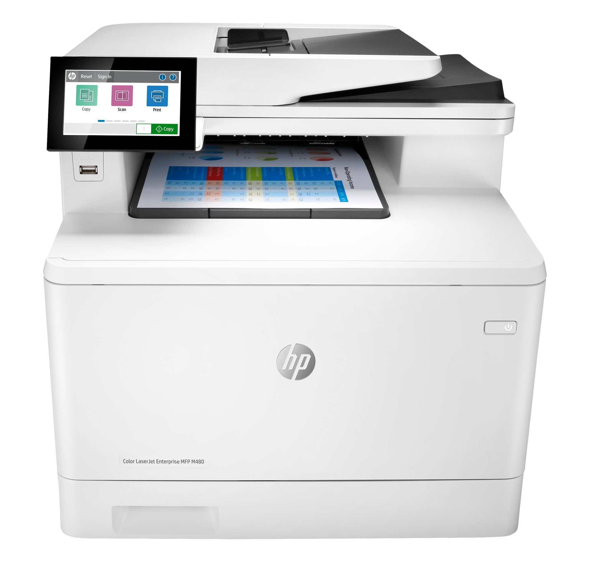 HP Colour LaserJet Enterprise M480F MFP A4 27PPM HP — view 2