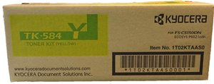 Kyocera TK-584Y Yellow Toner Kyocera — view 2
