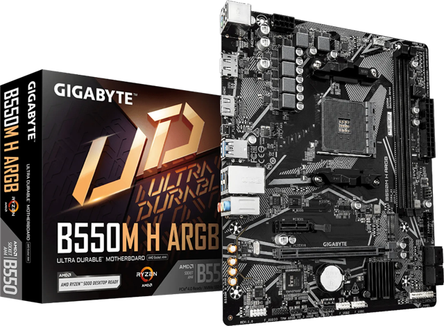 Gigabyte B550M H ARGB Rev 1.0 AM4 Motherboard Gigabyte — view 2