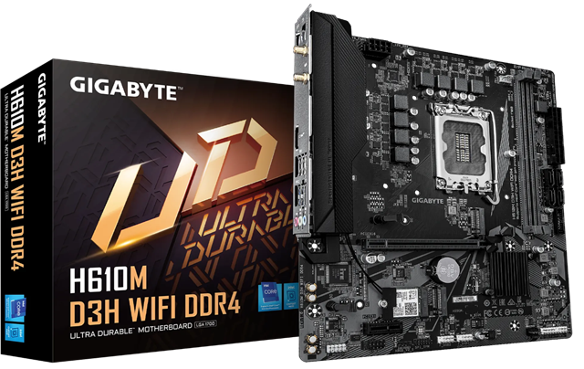 Gigabyte H610M D3H Wifi DDR4 mATX Lga1700 Gigabyte — view 2