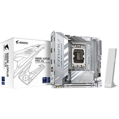 Gigabyte B860i Aorus PRO Ice DDR5 mITX LGA1851 Motherboard Gigabyte — view 2