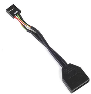 Silverstone 19 Pin USB 3.0 to USB 2.0 Internal Cable SilverStone — view 2
