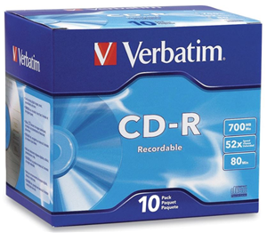 Verbatim CD-R 700MB 52x 10 Pack with Jewel Cases Verbatim — view 2