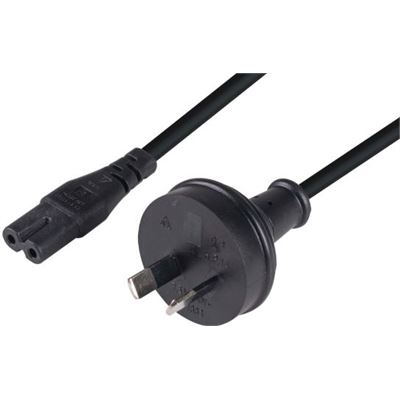 2 Pin Power Lead (M) to Figure 8 (M) 2m Power Cable - Bulk Unspecified — view 2