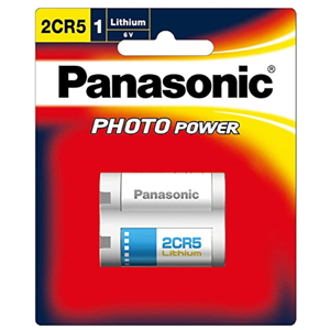 Panasonic Photo Lithium 6V Camera Battery 2CR5 1 Pack Panasonic — view 2