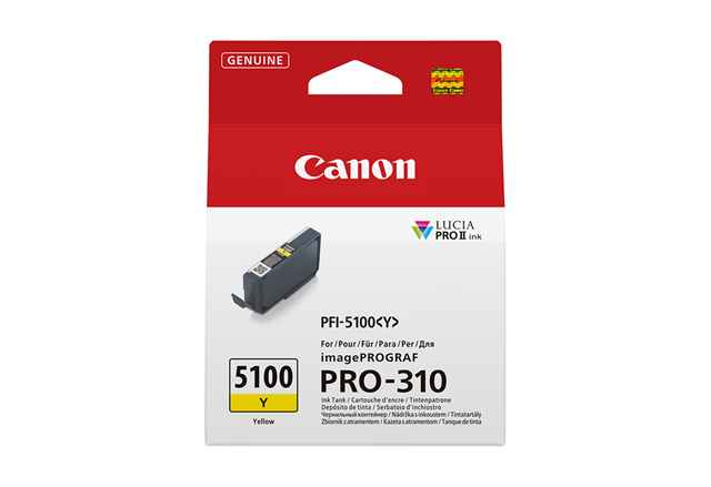 Canon PFI-5100Y Ink Matte Yellow Canon — view 2