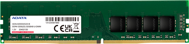 Adata Premier 16GB DDR4 3200 2048X8 DIMM  Lifetime wty Adata — view 2