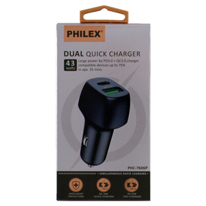 Sansai Dual USB Car Charger - Type-C & Type-A Sansai — view 2