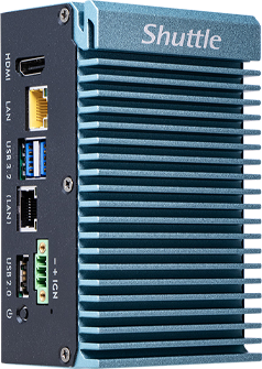 Shuttle SPCEL03 x6413e Fanless -20-60 Industrial PC Shuttle — view 2