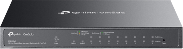 TP-Link ES210GMP 10 Port Gigabit Omada SDN PoE Switch TP-Link — view 2