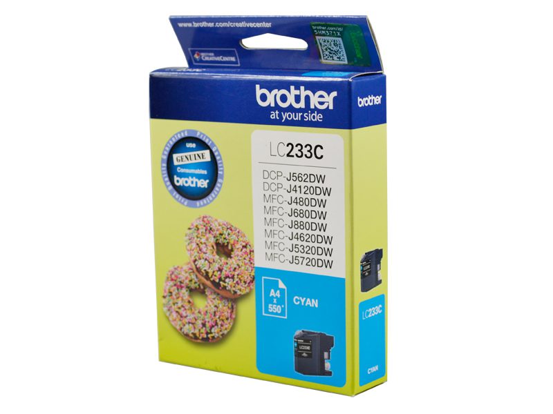Brother LC233 Cyan Ink Cart Brother — view 2
