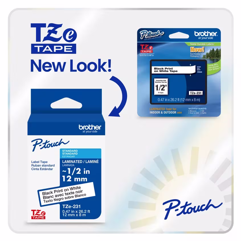 Brother TZe345 Labelling Tape Brother — view 2