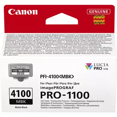 Canon PFI4100 Mat Blk Ink Cart Canon — view 3