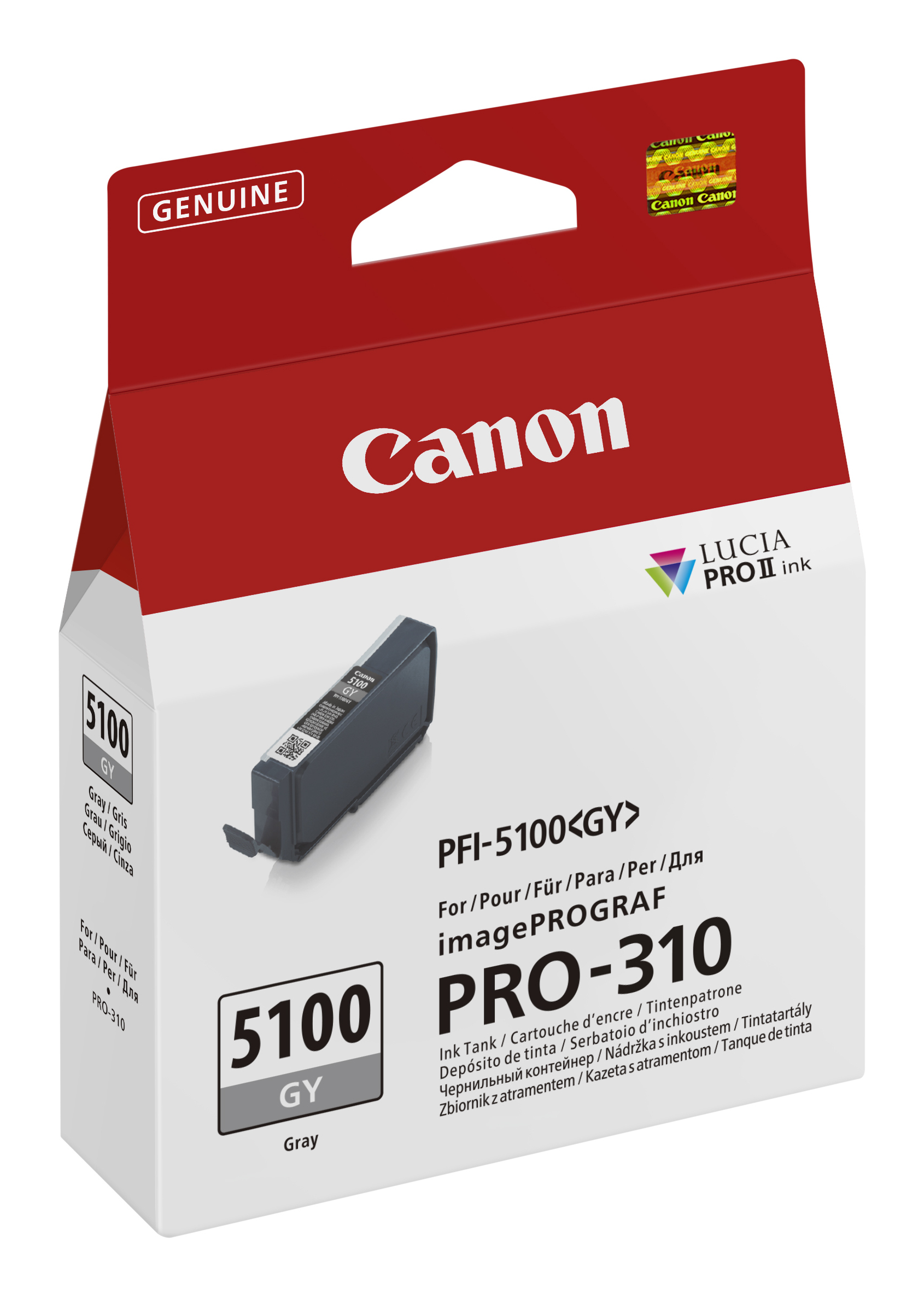 Canon PFI5100 Grey Ink Cart Canon — view 3