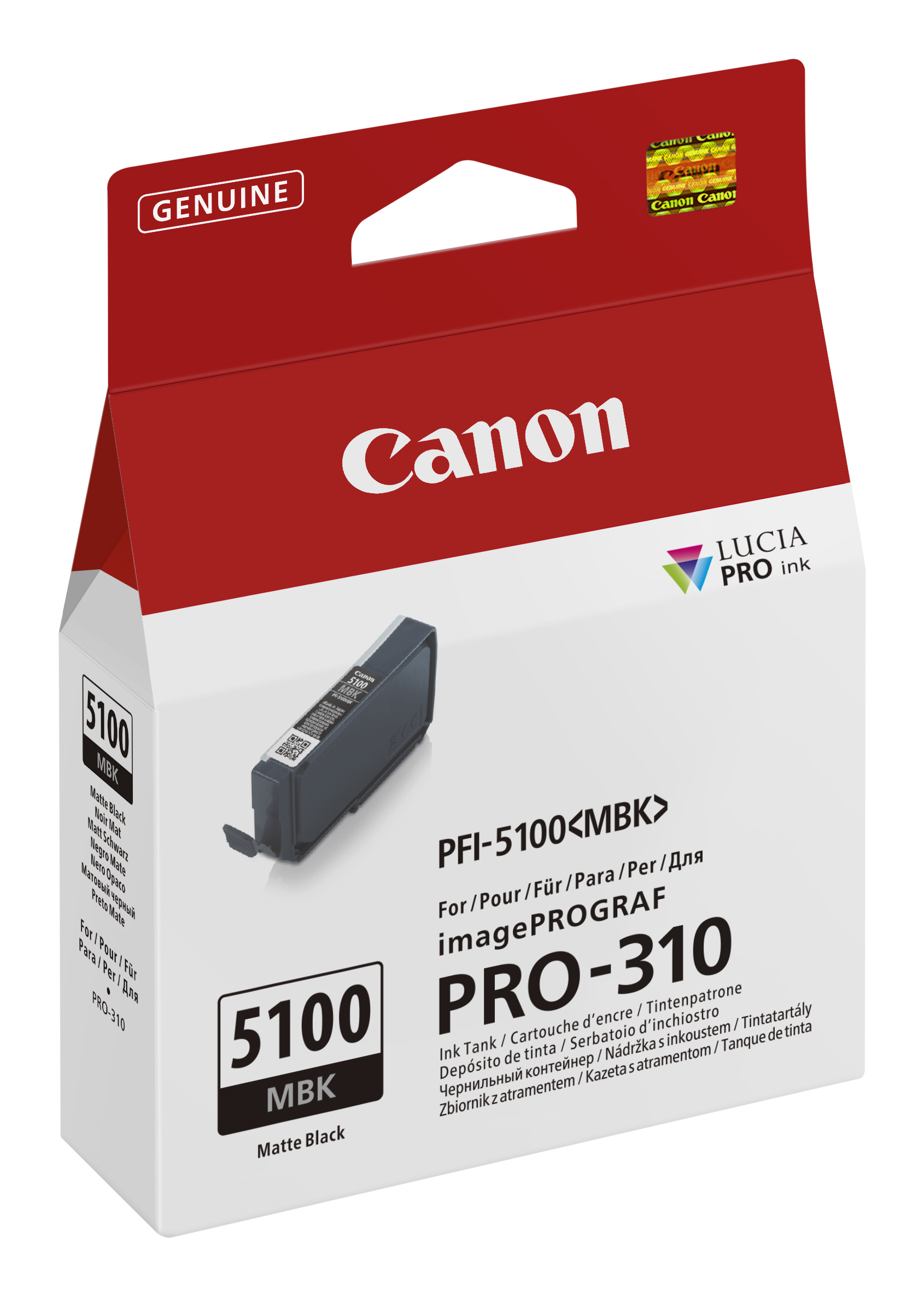 Canon PFI5100 Mat Blk Ink Cart Canon — view 3