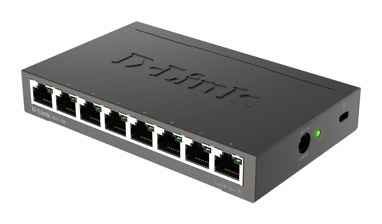 D-LINK DGS-108 Desktop Switch D-Link — view 3
