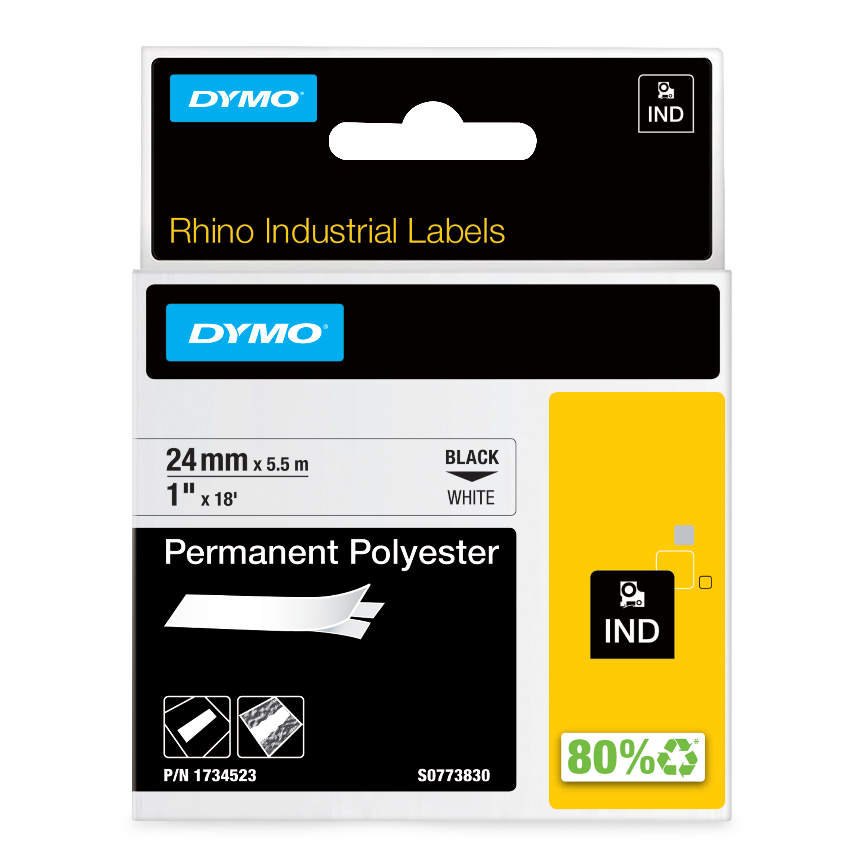 Dymo Rhino 24mm Perm Poly Tape Dymo — view 2