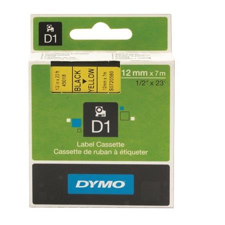 Dymo Blk on Yell 12mmx7m Tape Dymo — view 2