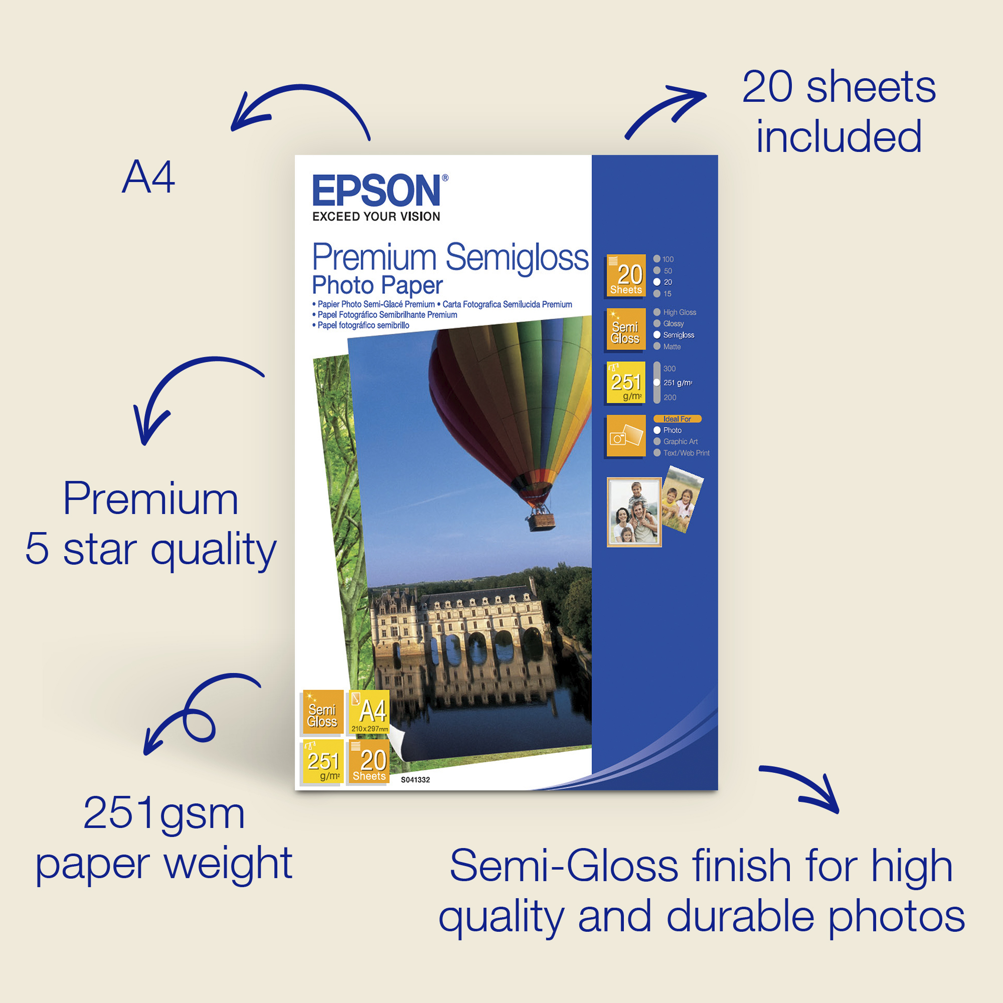 Epson S041332 Semigloss Paper Epson — view 6