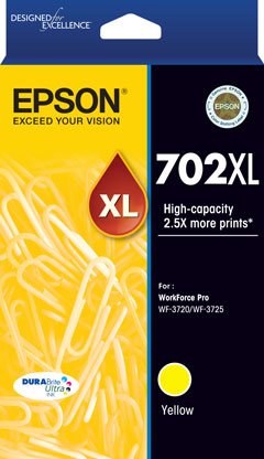 Epson 702 Yellow XL Ink Cart Epson — view 2