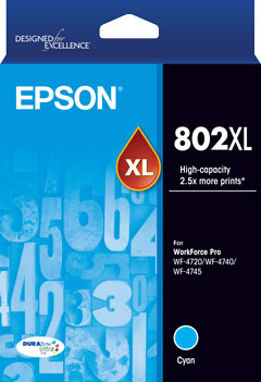 Epson 802 Cyan XL Ink Cart Epson — view 2