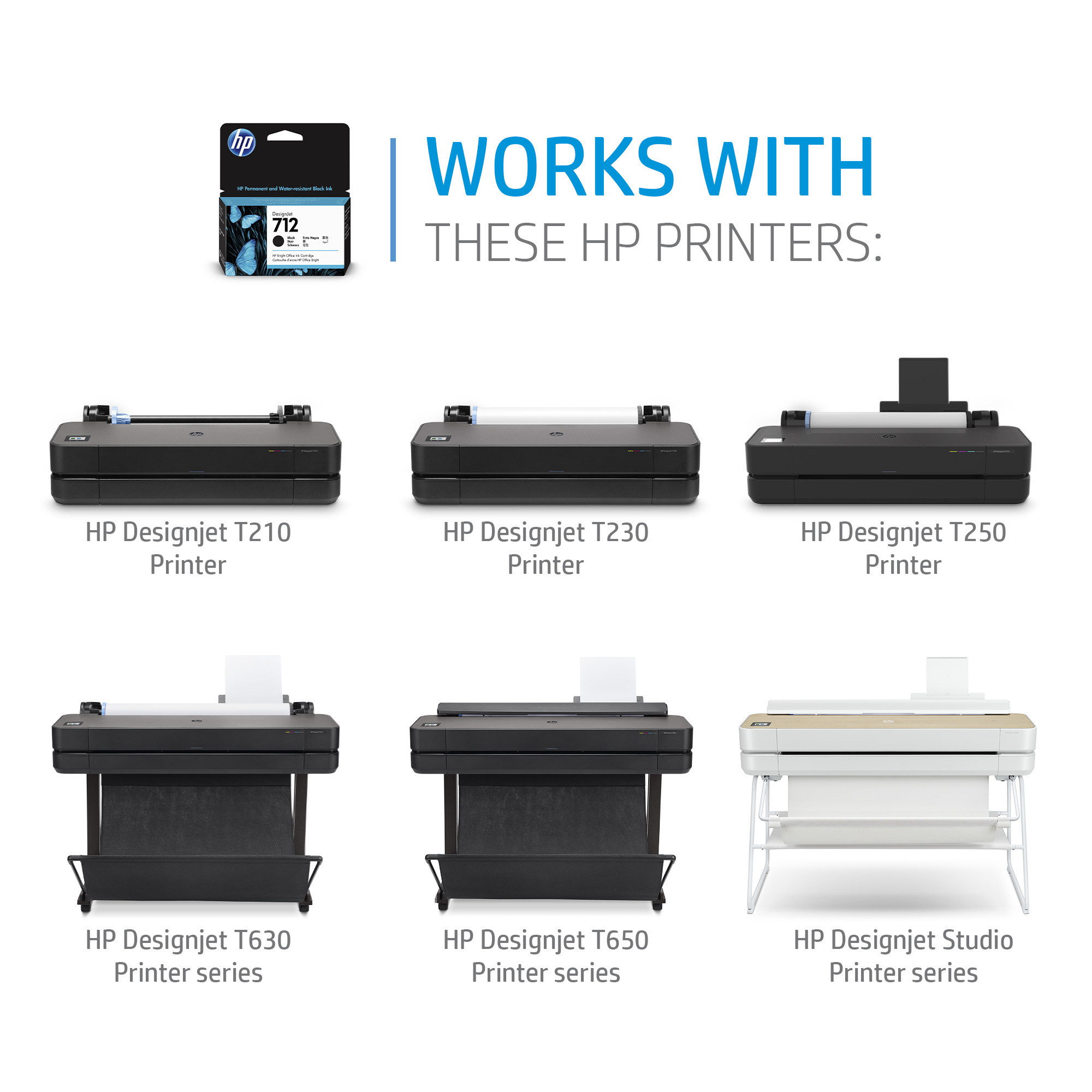 HP #712 29ml  Cyan Cart 3ED67A HP — view 3