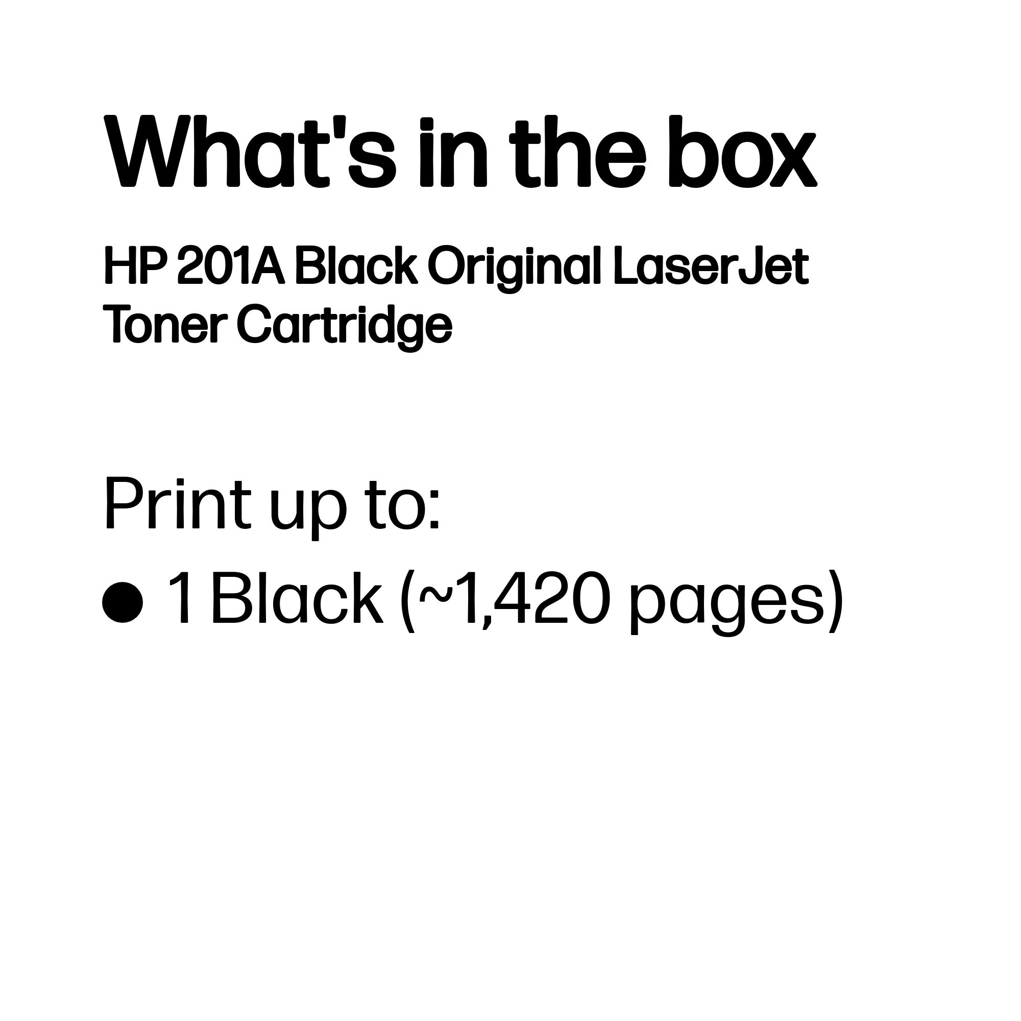 HP #201A Black Toner CF400A HP — view 4