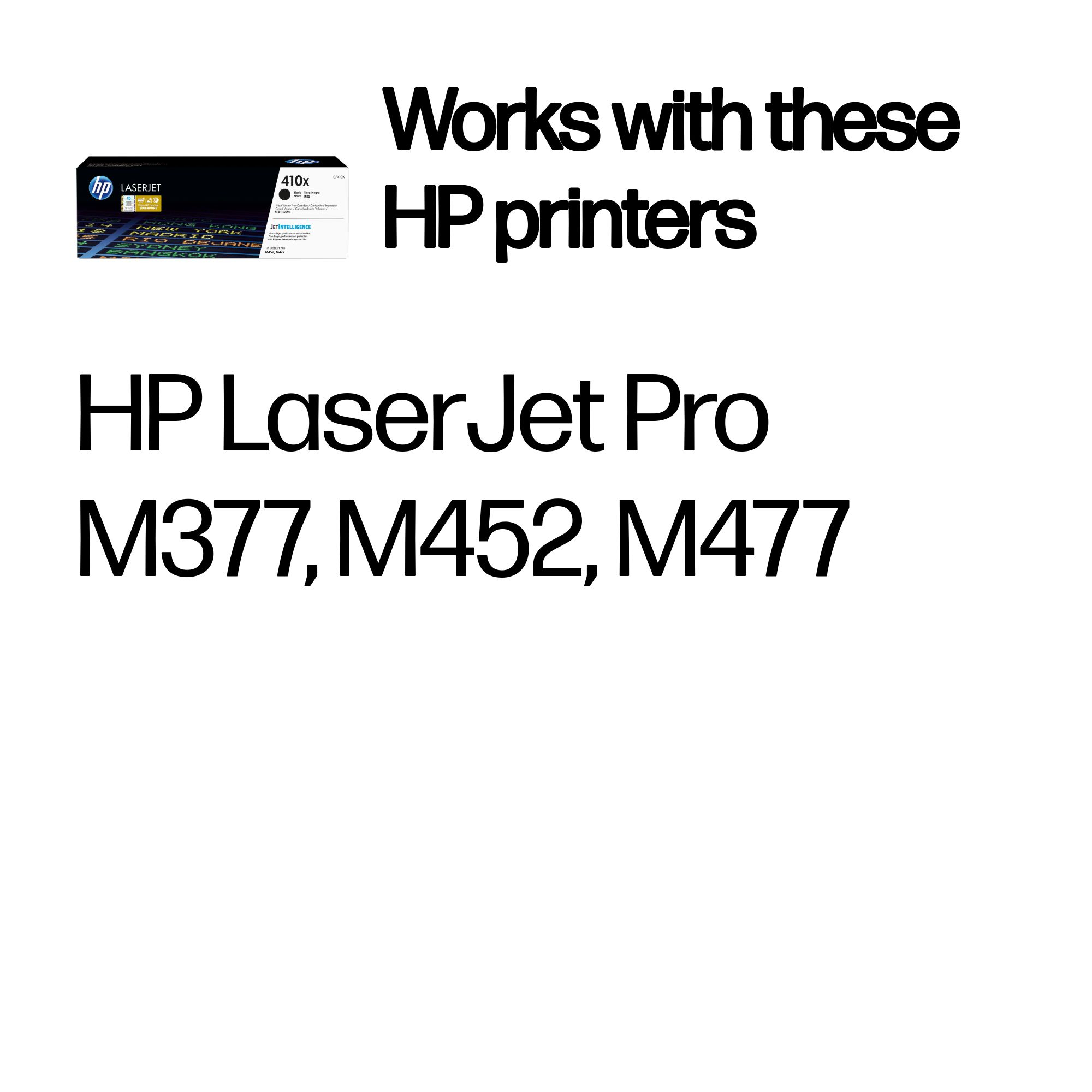 HP #410X Black Toner CF410X HP — view 3