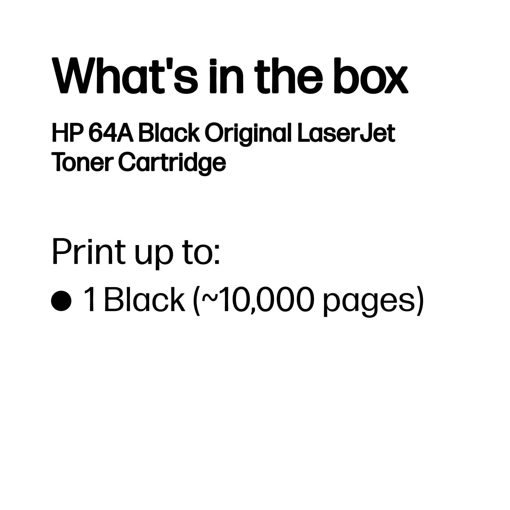 HP #64 Black Toner CC364A HP — view 4
