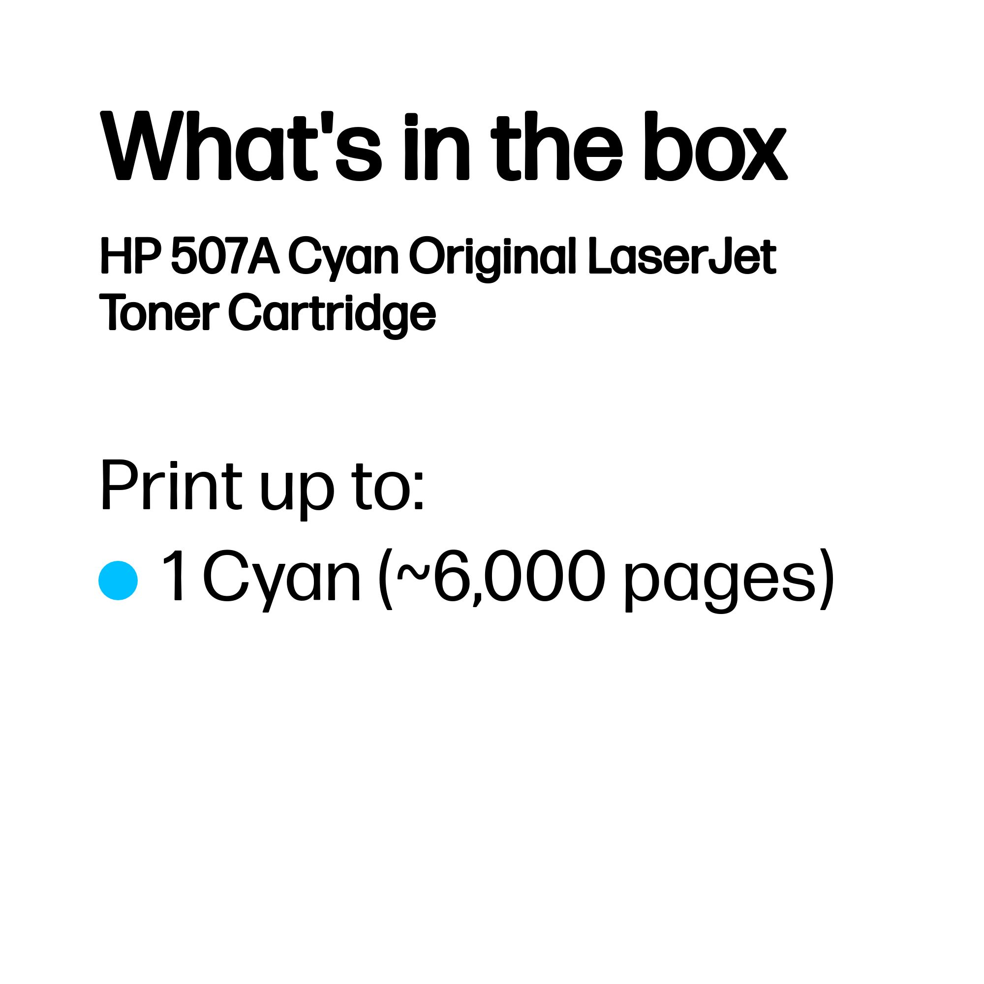 HP #507A Cyan Toner CE401A HP — view 4