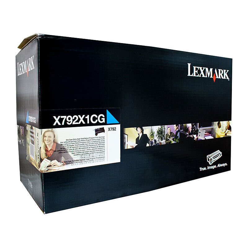 Lexm X792X1CG HY Pre Cyan Cart Lexmark — view 2