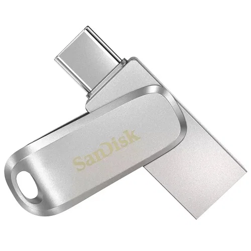 Sandisk Ultra Dual Drive Luxe SDDDC4 64GB USB Type C Metal USB3.1/Type C Reversible Connector Swivel Design Type-C Enabled Devices 5Y SanDisk — view 2