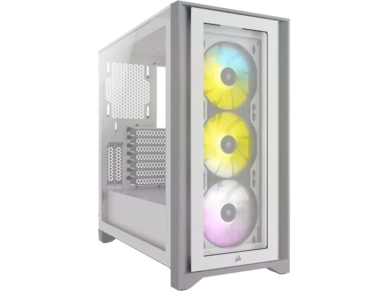 Corsair Icue 4000X RGB Tempered Glass Mid-Tower - White Corsair — view 2