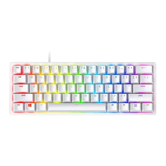 Razer Huntsman Mini - Mercury Edition - 60% Optical Gaming Keyboard (Linear Red Switch) - Frml Packaging Razer — view 2