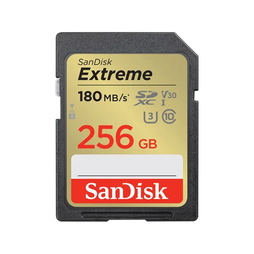 Sandisk Extreme Sdxc, Sdxvv 256GB, V30, U3, C10, Uhs-I, 180MB/S R, 130MB/S W, 4X6, Lifetime Limited SanDisk — view 2