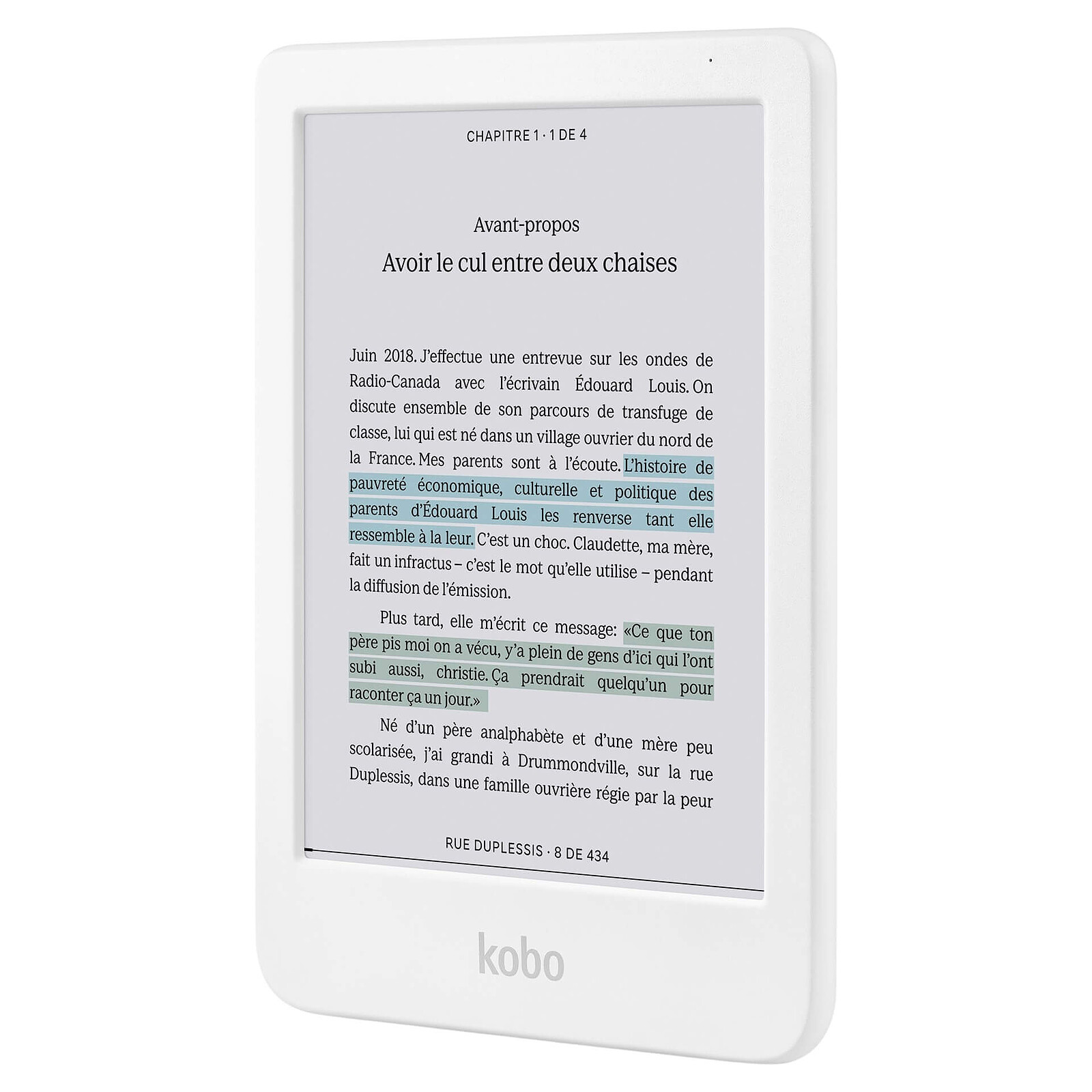 Kobo Clara Colour White 6" E Ink Colour Display Comfort Light Pro & Waterproof E-Reader Kobo — view 2
